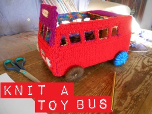 knitted model bus