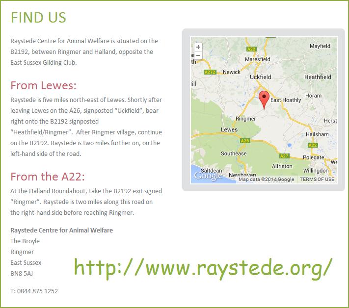 Raystede map