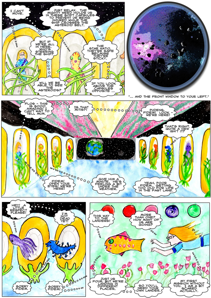 vegan science fiction comic for kids
