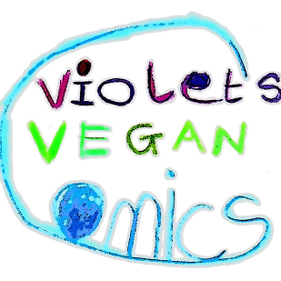 Violet's Vegan Comics logo